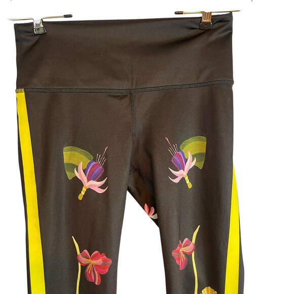 Noli Floral Leggings Black Medium - Picture 2 of 5